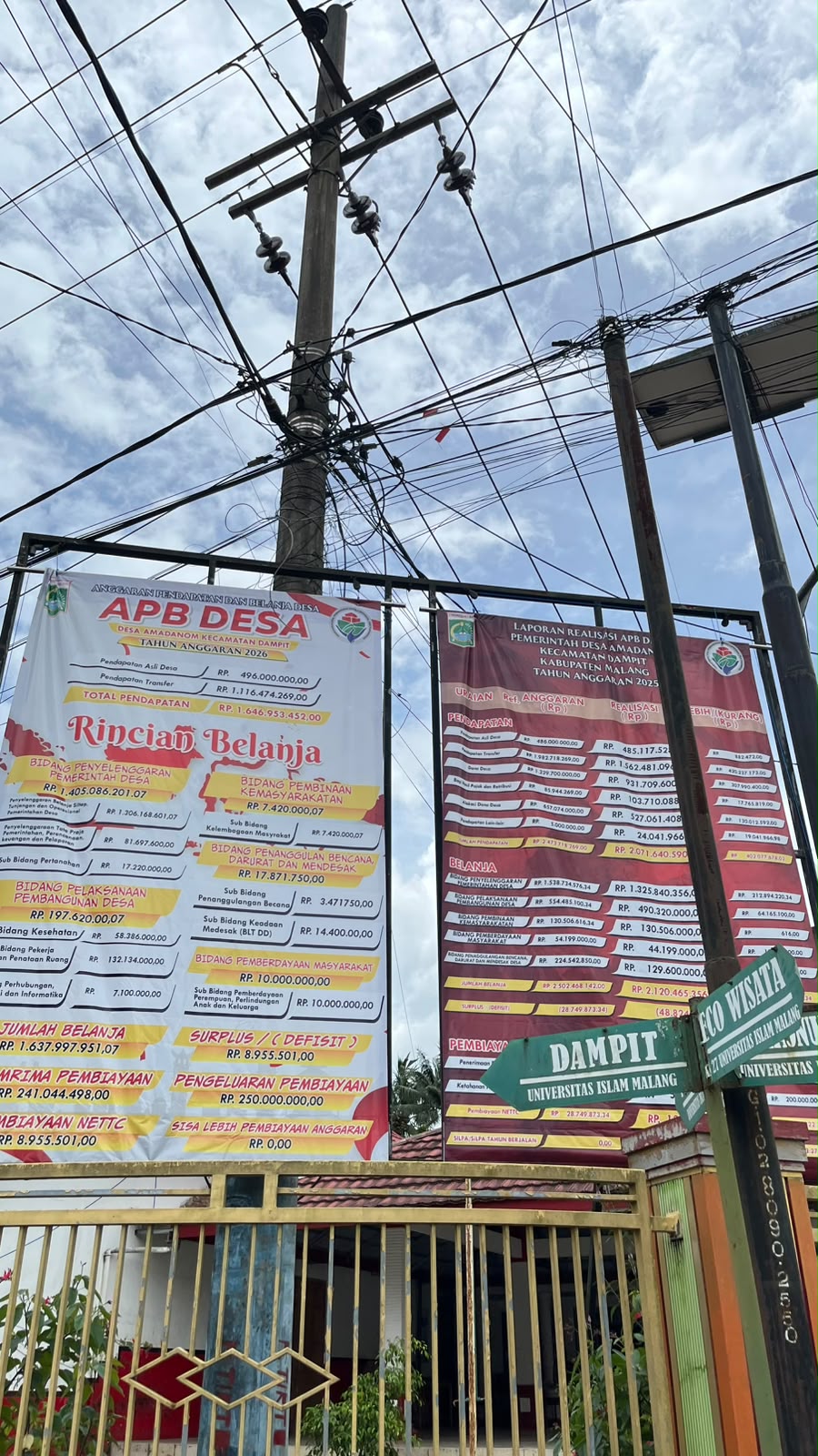 Pemerintah Desa Amadanom Pasang Banner APBDes 2026, Wujud Komitmen Transparansi kepada Masyarakat